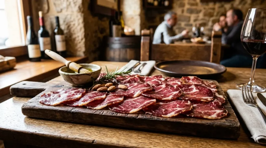 Cecina de León con veteado de grasa