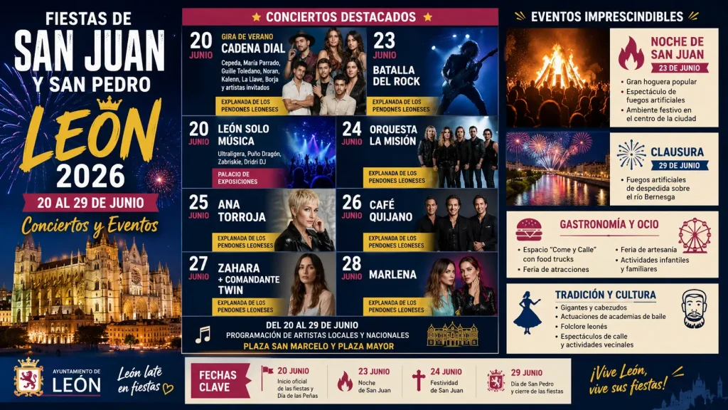 programa fiestas de Leon 2026